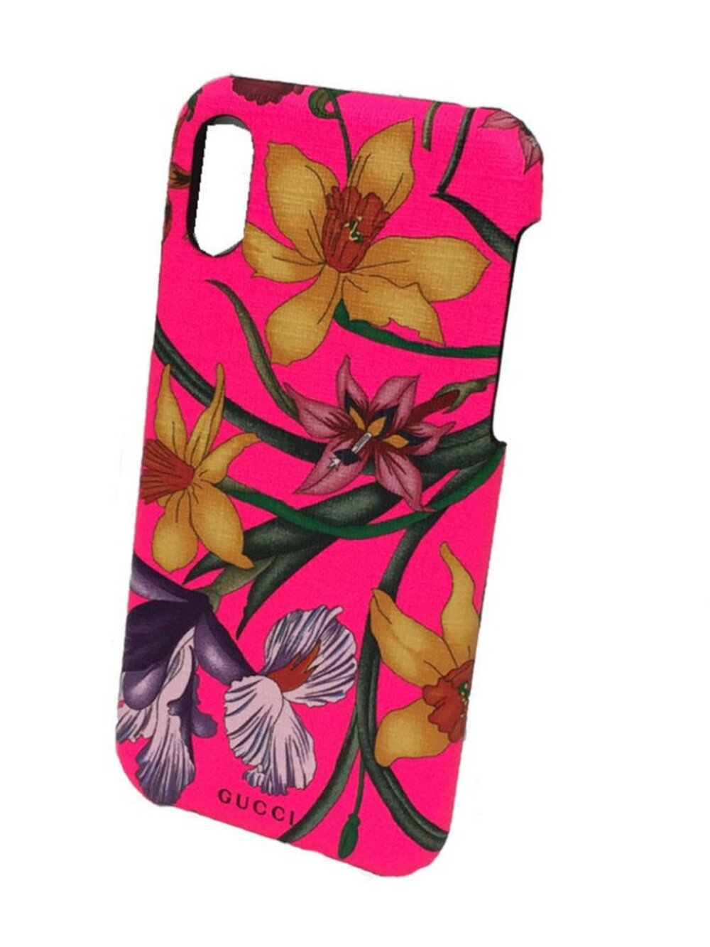 Gucci iPhone X / XS Case Flower Flora 550800 Neon Pink